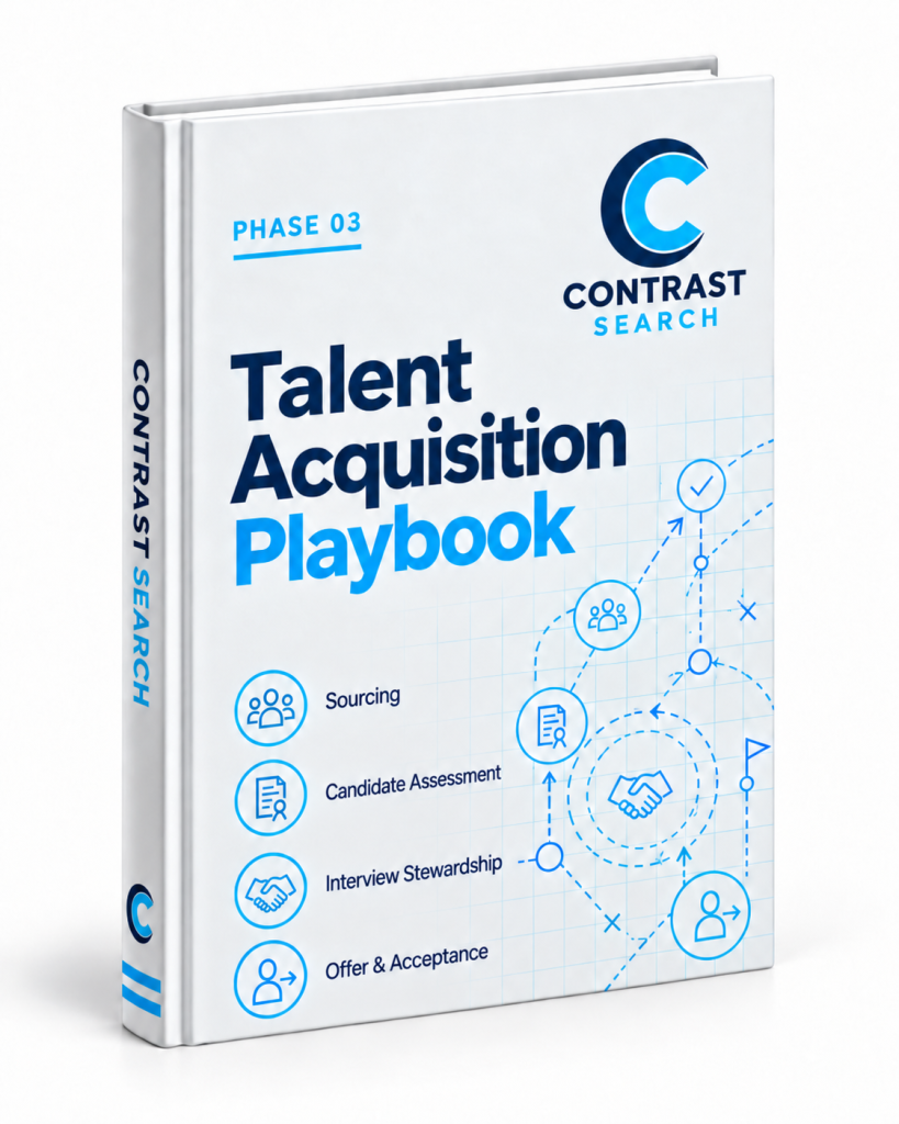 Contrast Search Talent Acquisition Playbook book cover